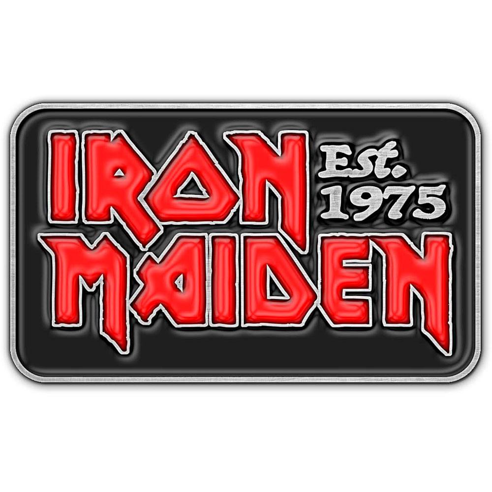 Iron Maiden - Est 1975 Pin - Zwart